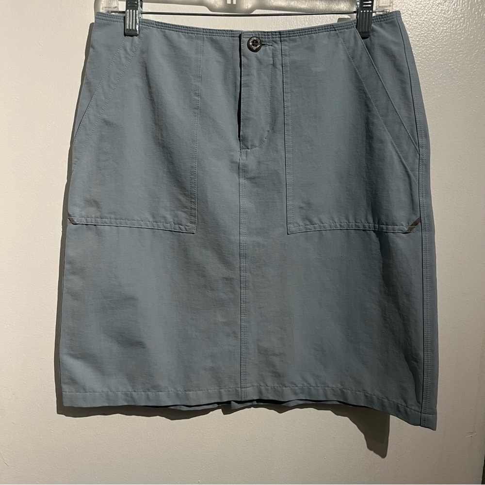 Toad & Co Horny Toad Light Blue Gray Active Skirt Size 6 Athleisure Casual